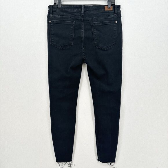 Judy Blue Jeans 13 31 Skinny Black Stretch Denim Leopard Animal Patch Distressed - Picture 2 of 14